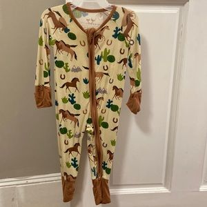 Little Sleepies 0-3 month Horse Zippie